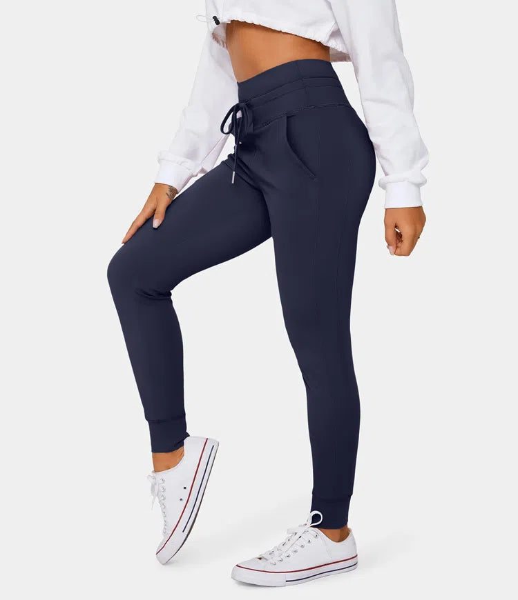 Halara High Waisted Joggers Blue Size XS - $15 (62% Off Retail) - From  Kayley