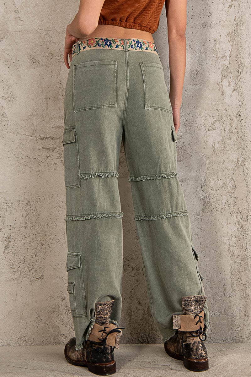 POLC Outseam baggy cargo pants Coffee