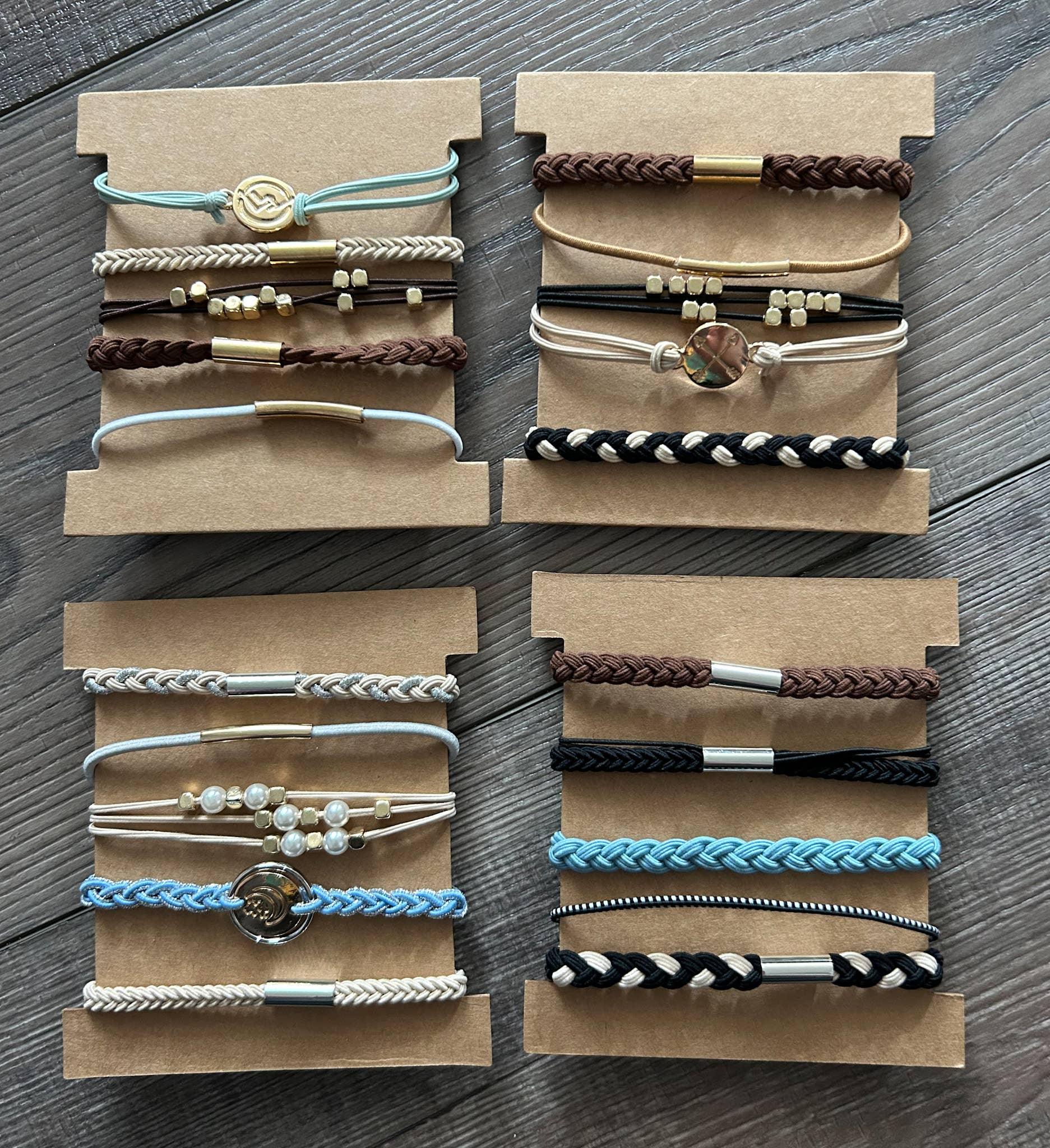 Hair Tie Bracelet Sets: Arrows