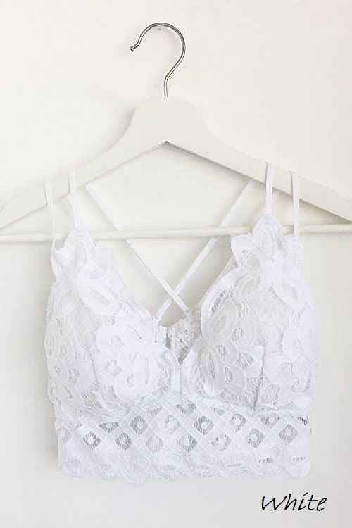 Beige Lace Cami Bralette*