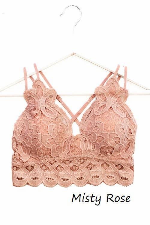 Beige Lace Cami Bralette*