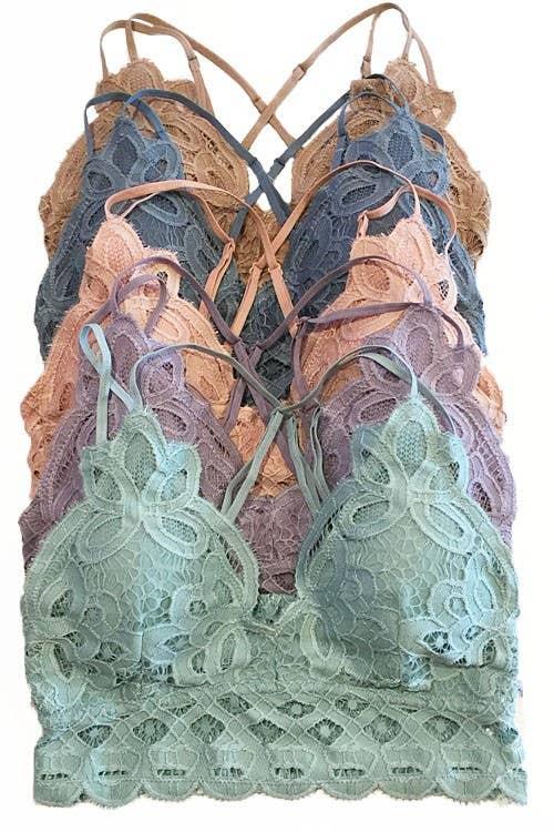 Beige Lace Cami Bralette*