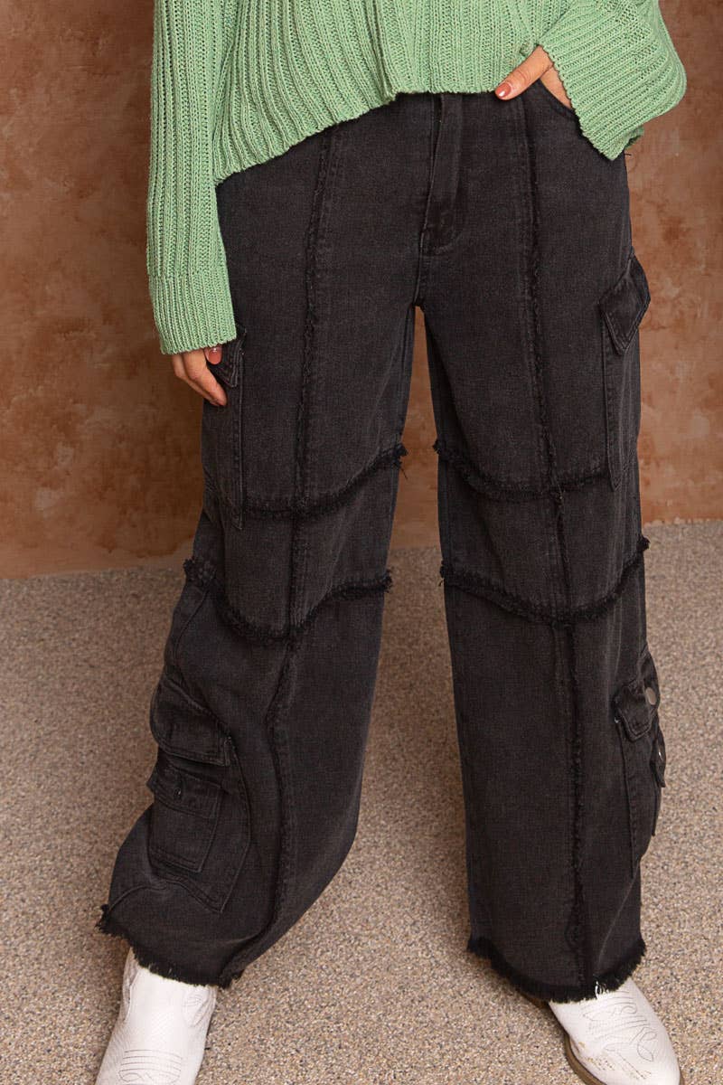 POLC Outseam baggy cargo pants Coffee