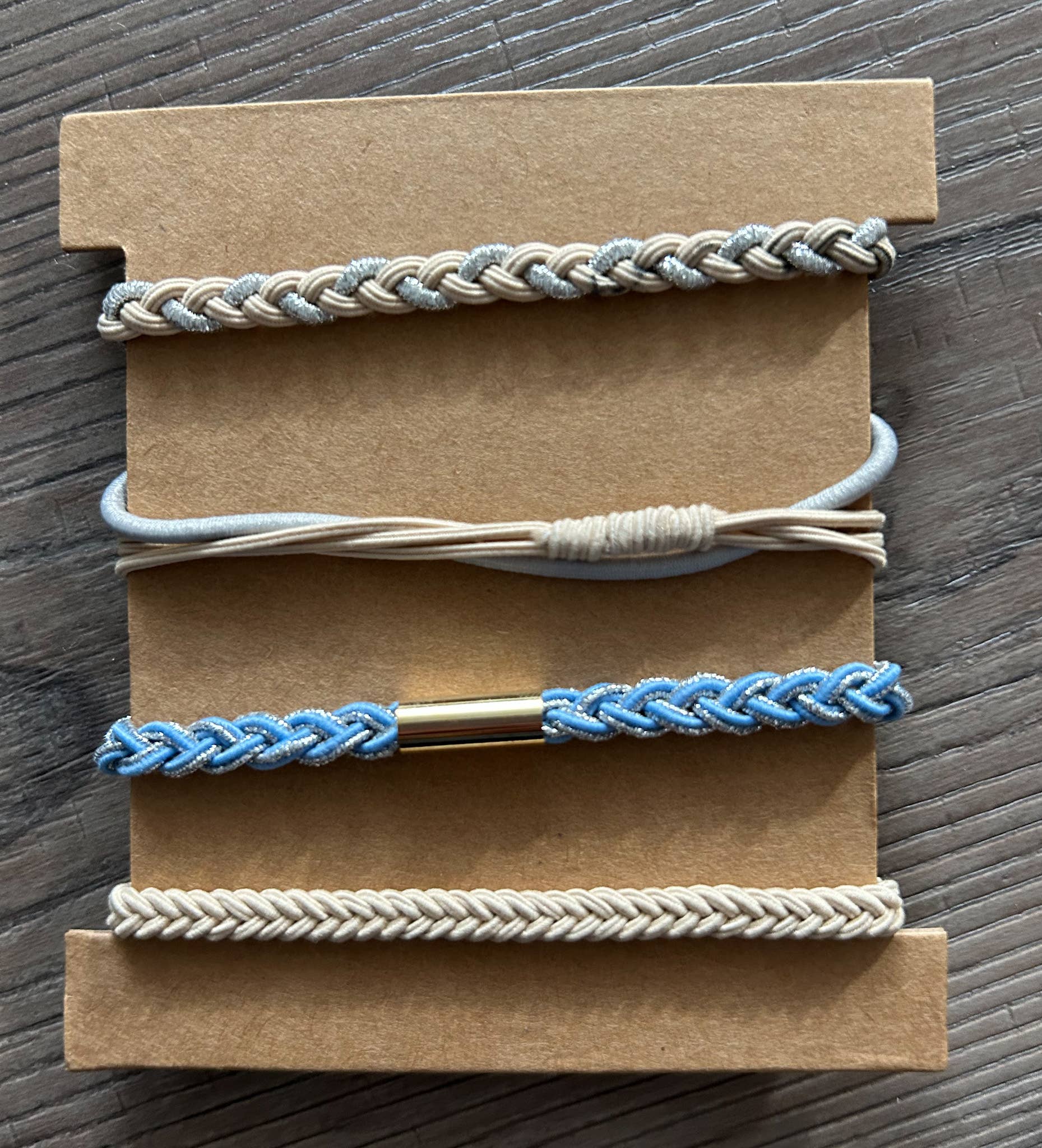 Hair Tie Bracelet Sets: Mountains