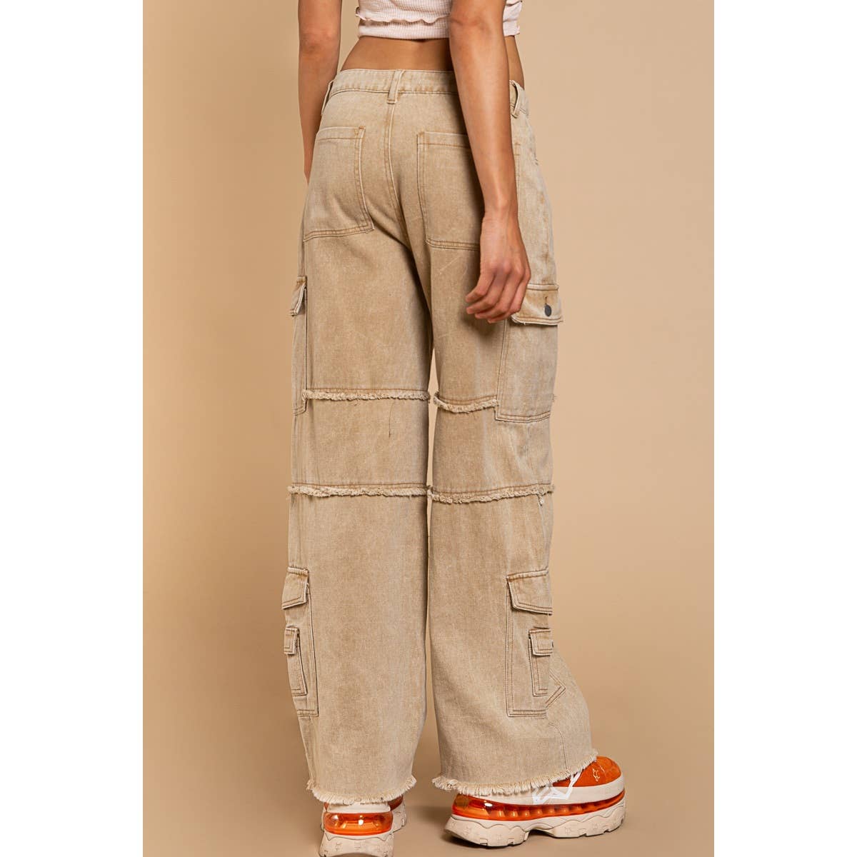 POLC Outseam baggy cargo pants Coffee