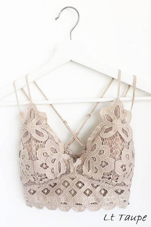 Beige Lace Cami Bralette*