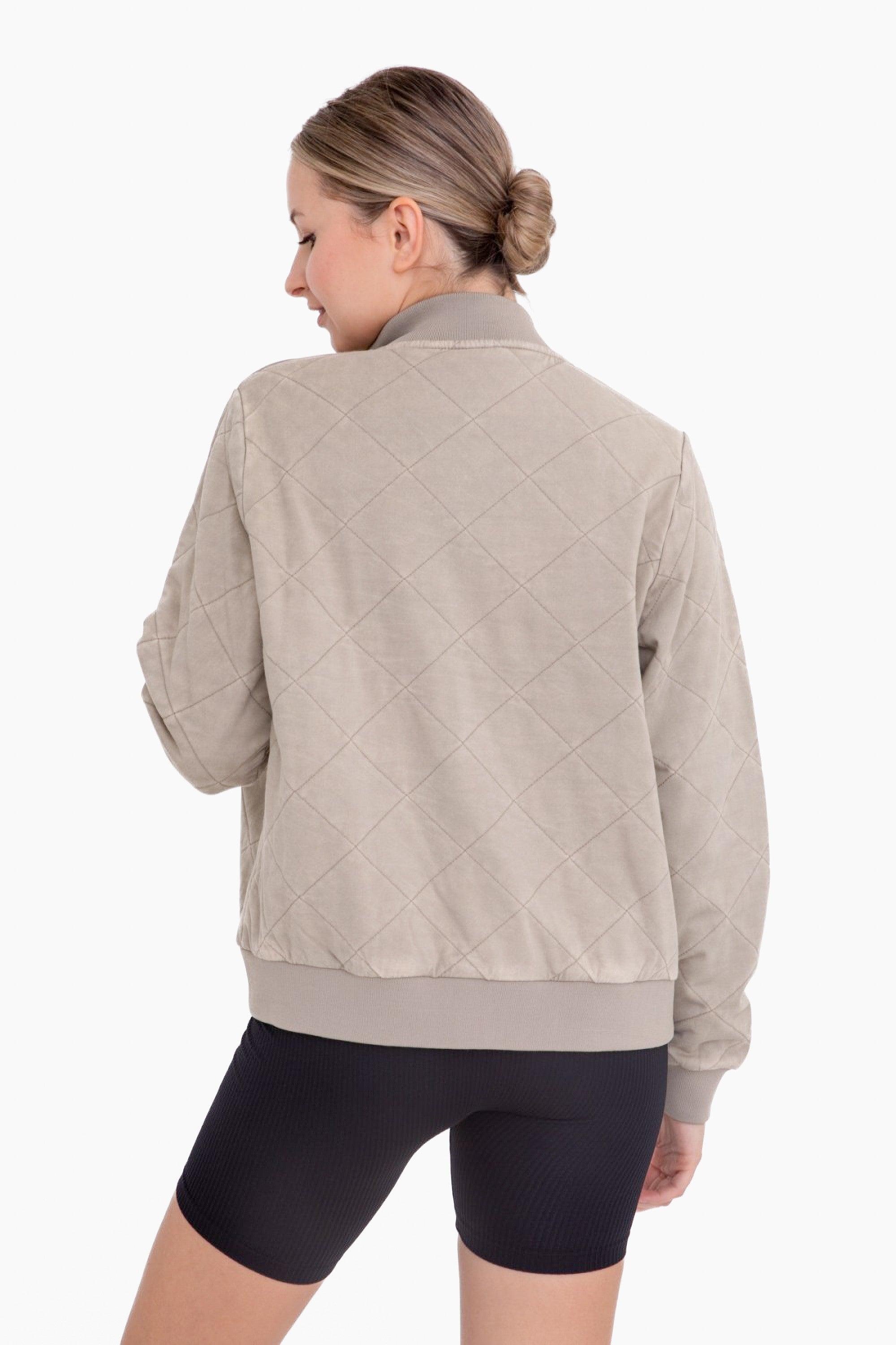 Lila Quilted Bomber Jacket*