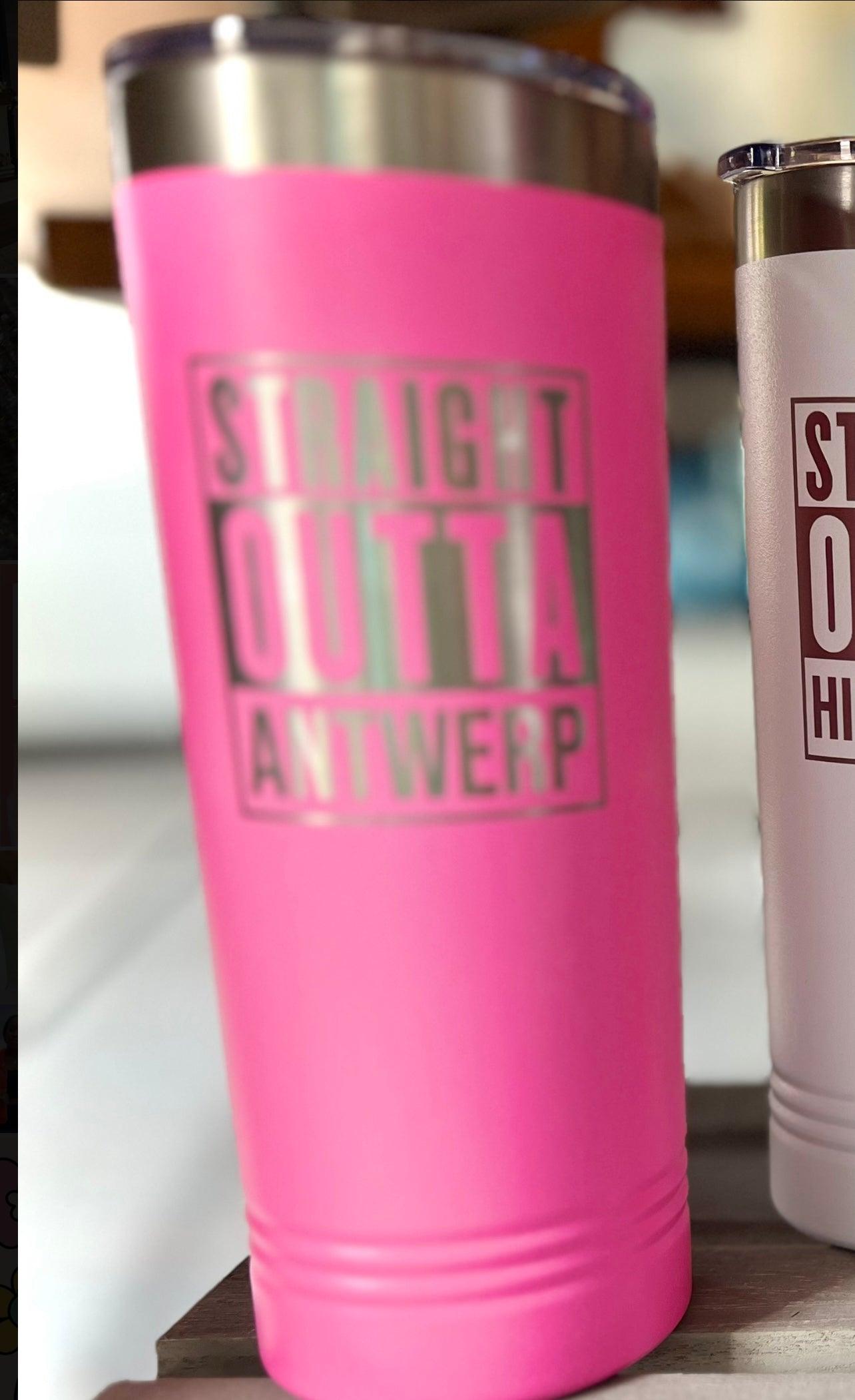 Straight Outta Antwerp - Polar Skinny Tumbler