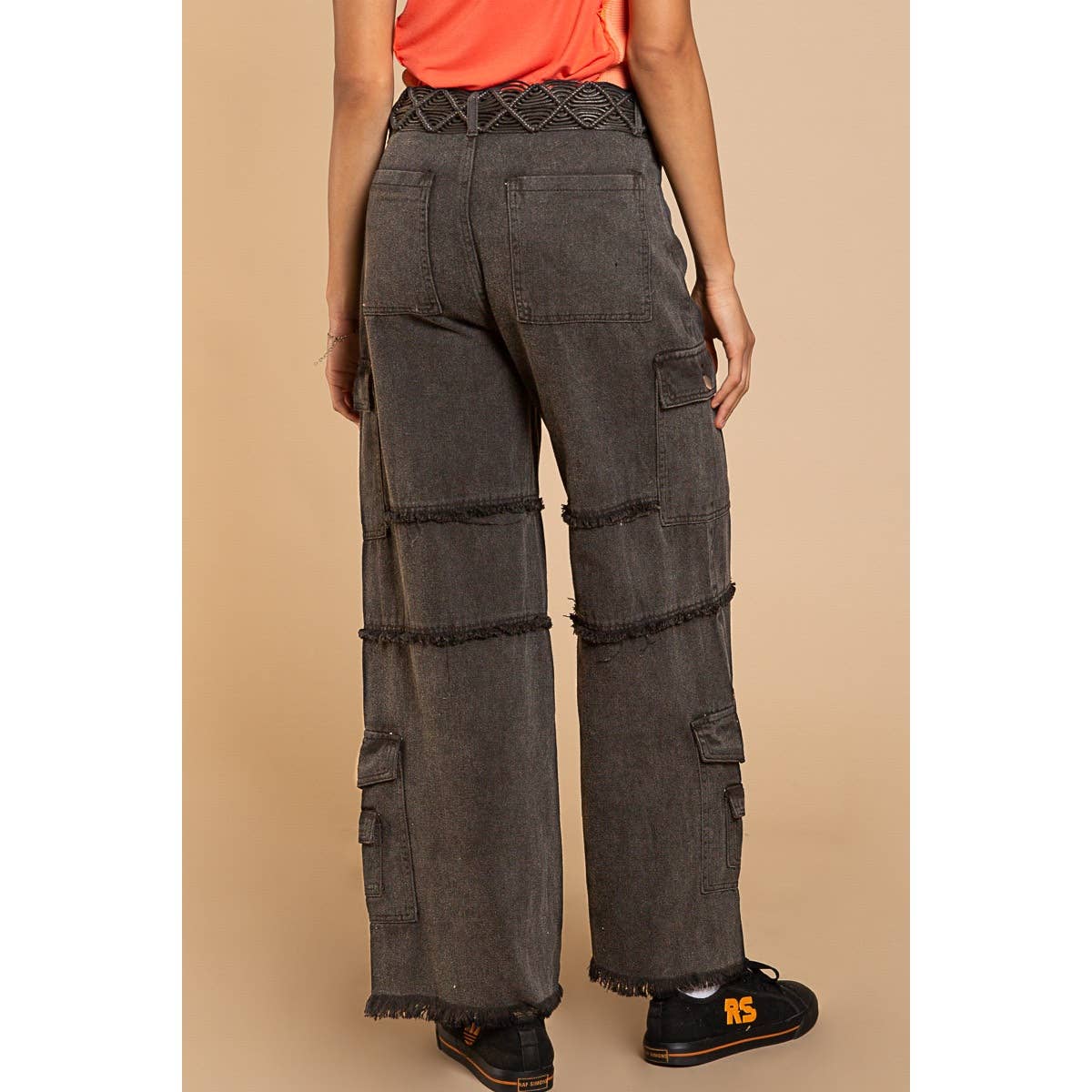 POLC Outseam baggy cargo pants Coffee