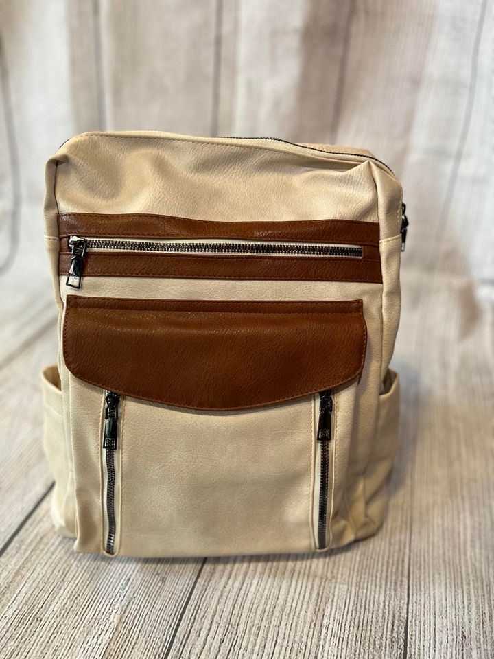 Vegan Leather Backpack Purse