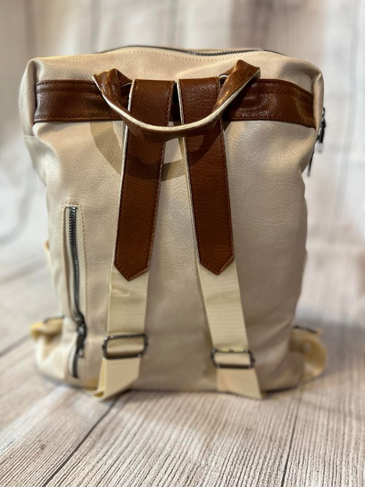 Vegan Leather Backpack Purse