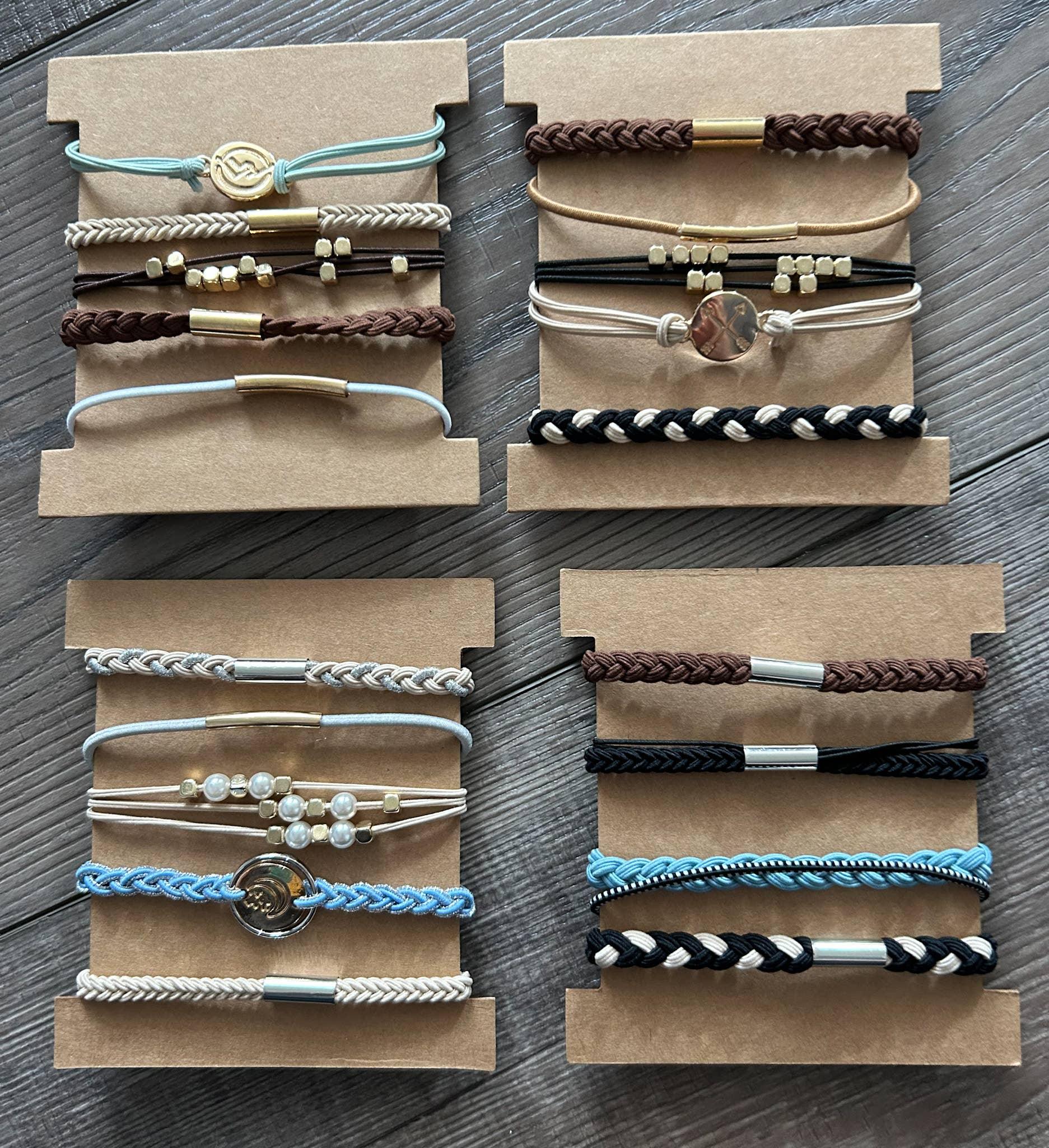 Hair Tie Bracelet Sets: Arrows