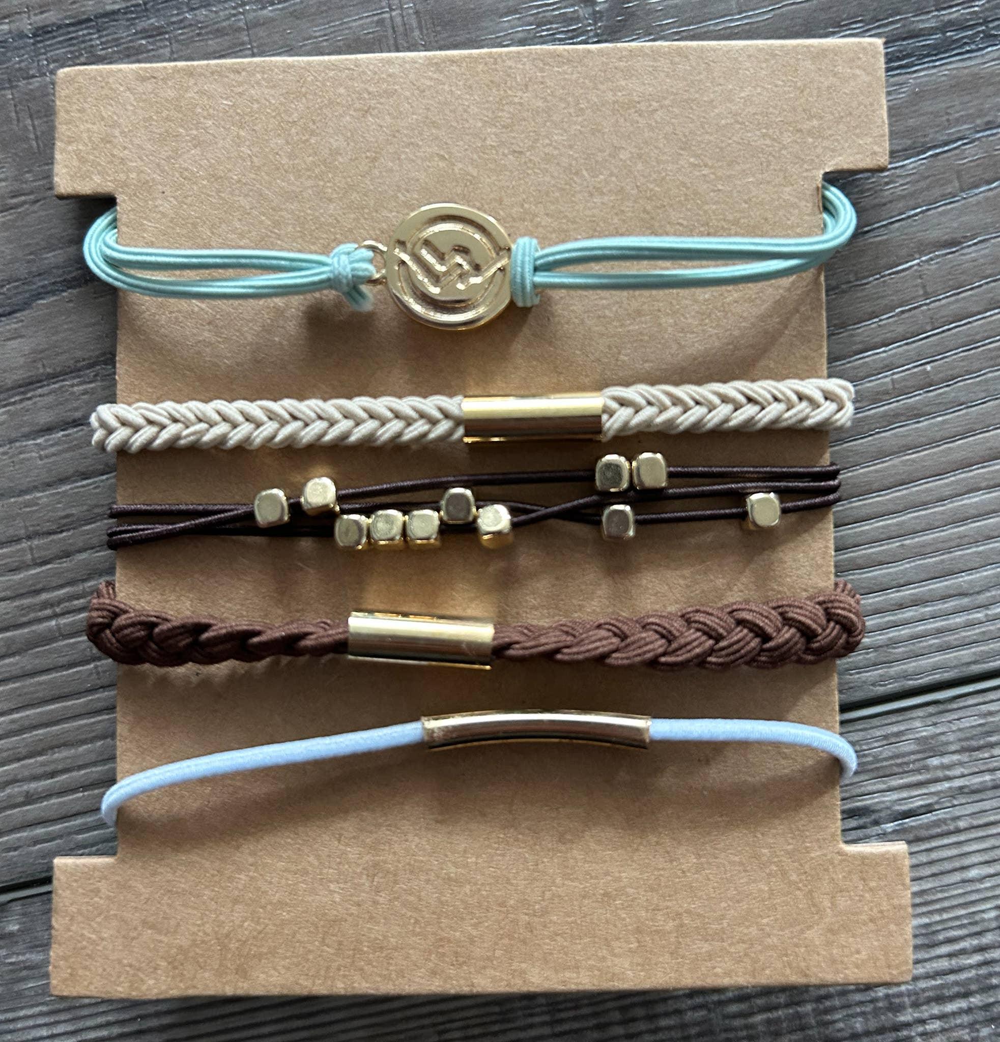 Hair Tie Bracelet Sets: Arrows