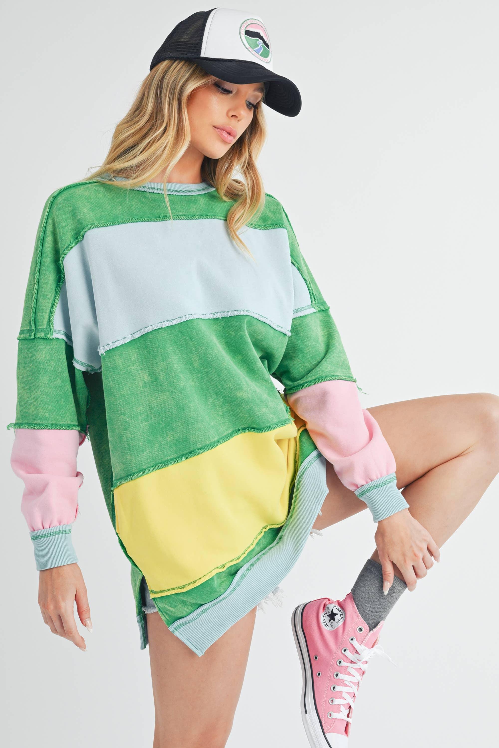 Rugby Color Block Stripe Sweater shirt*