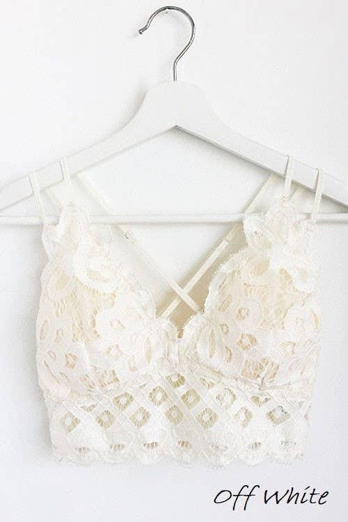 Beige Lace Cami Bralette*