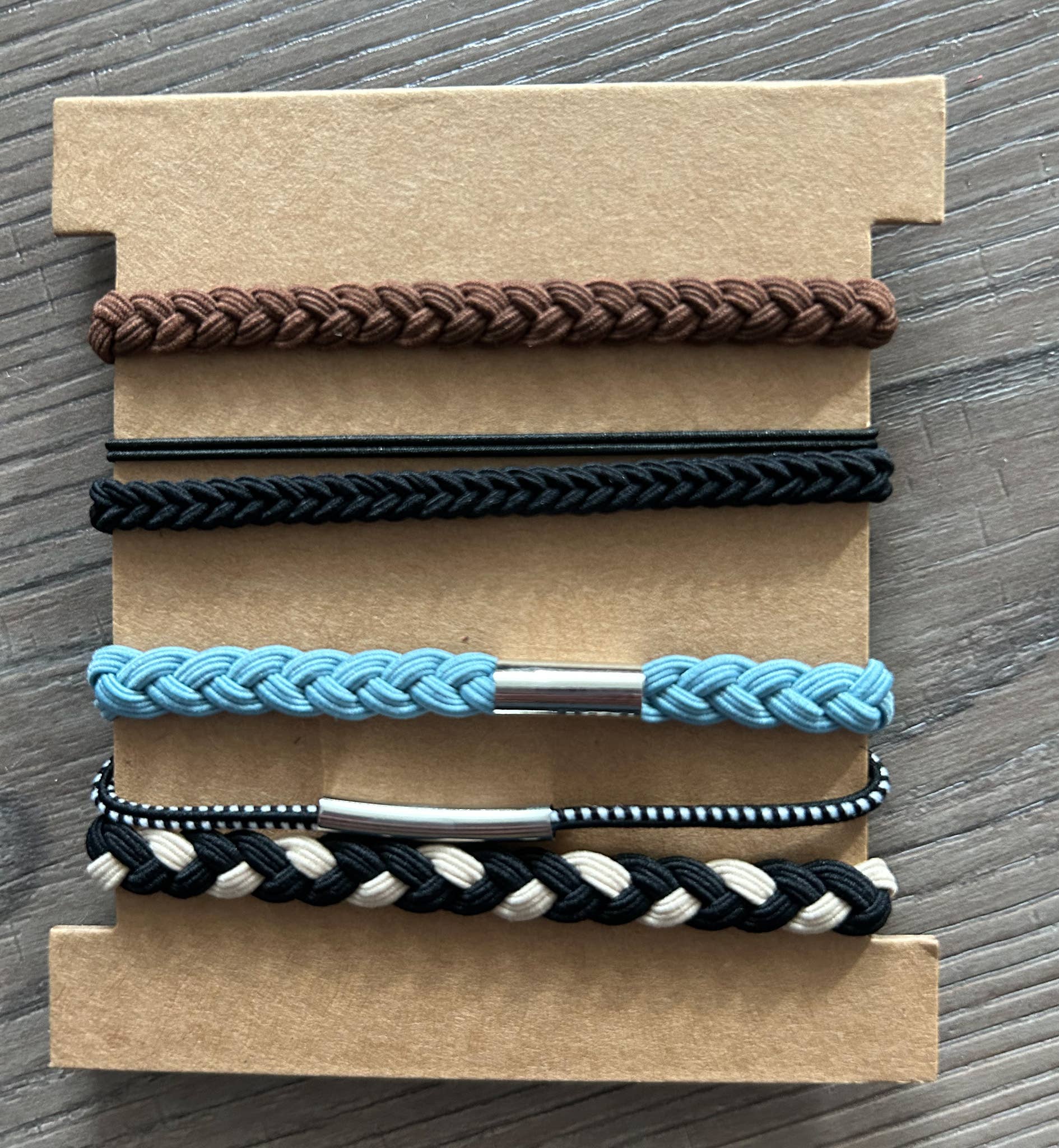 Hair Tie Bracelet Sets: Mountains