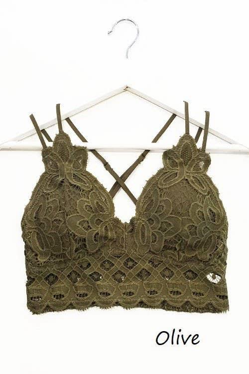 Beige Lace Cami Bralette*